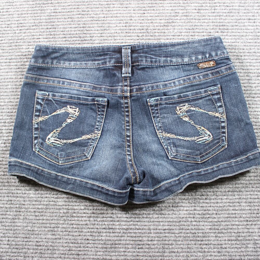 Silver Jeans Women's Blue Denim Shorts - Picture 3 of 9